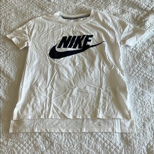 Nike White T-Shirt with Black Logo